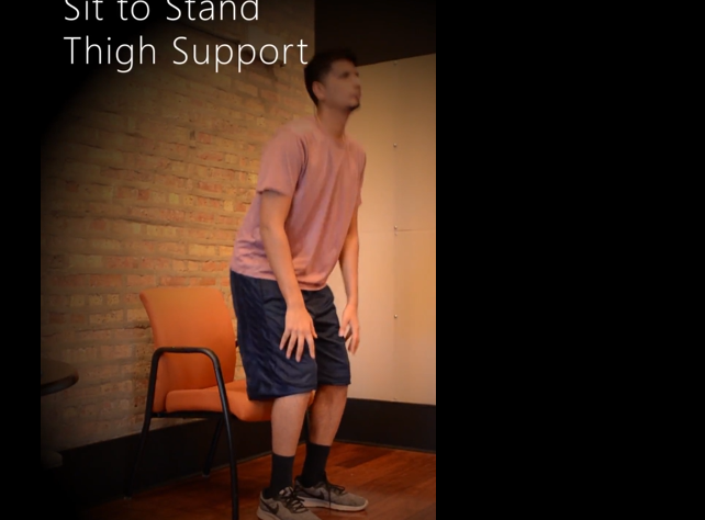 Sit To Stand Thigh Support
